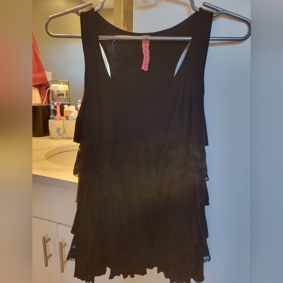 Eight Sixty Ruffle Racerback Tank Top - Picture 2 of 4